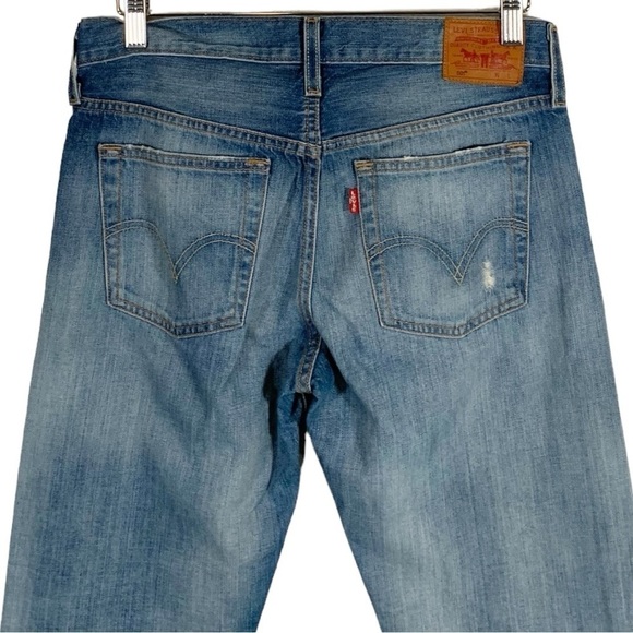 Levi's 501 Distressed Straight Leg Jeans Size 26 - Picture 5 of 9